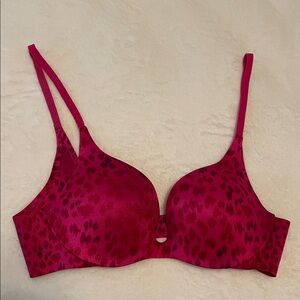 Victoria's Secret Fuchsia Animal Print Bra